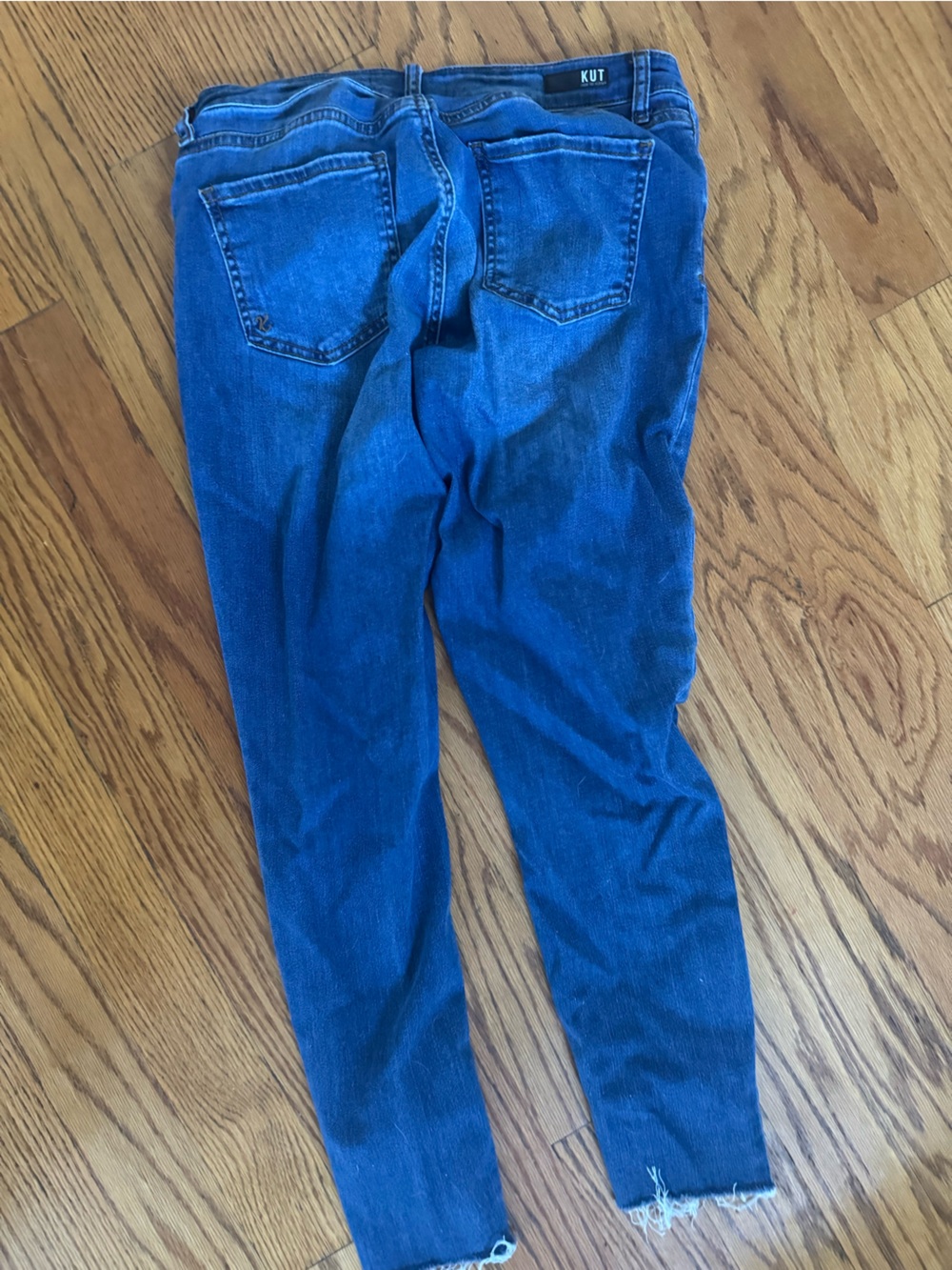 Kut from the Kloth Women's Dark Blue Ankle Jeans - Picture 3 of 3